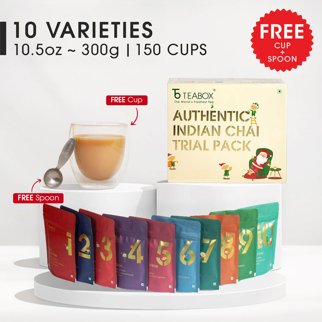 12 Days of Chai Advent Calendar (Free Valencia Glass Teacup & Ideal Teaspoon)