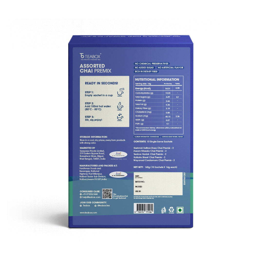 Teabox Assorted Chai Premix