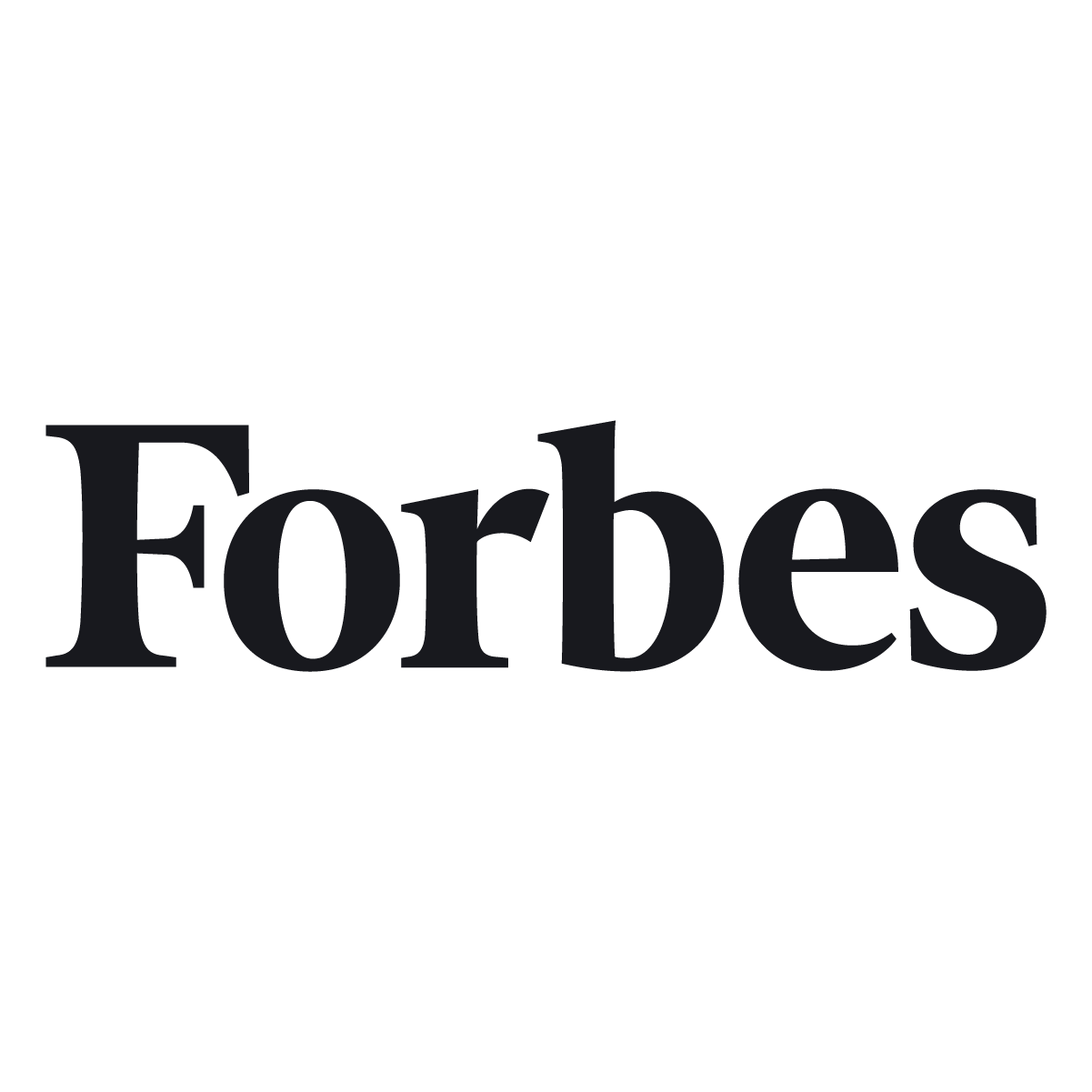 'Forbes logo in black text on a white background.'