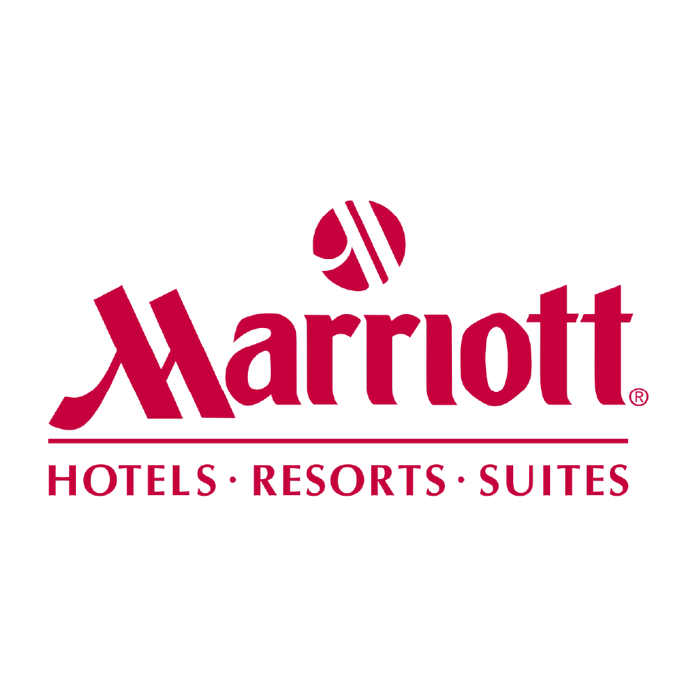 Marriott logo with 'Hotels • Resorts • Suites' text underneath.
